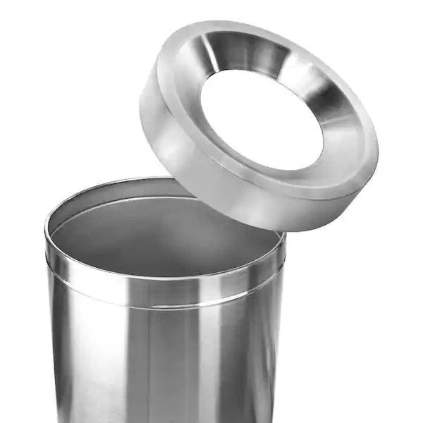 50 Gallon Stainless Steel Indoor Trash Can - Victorias Cleaning and Janitor