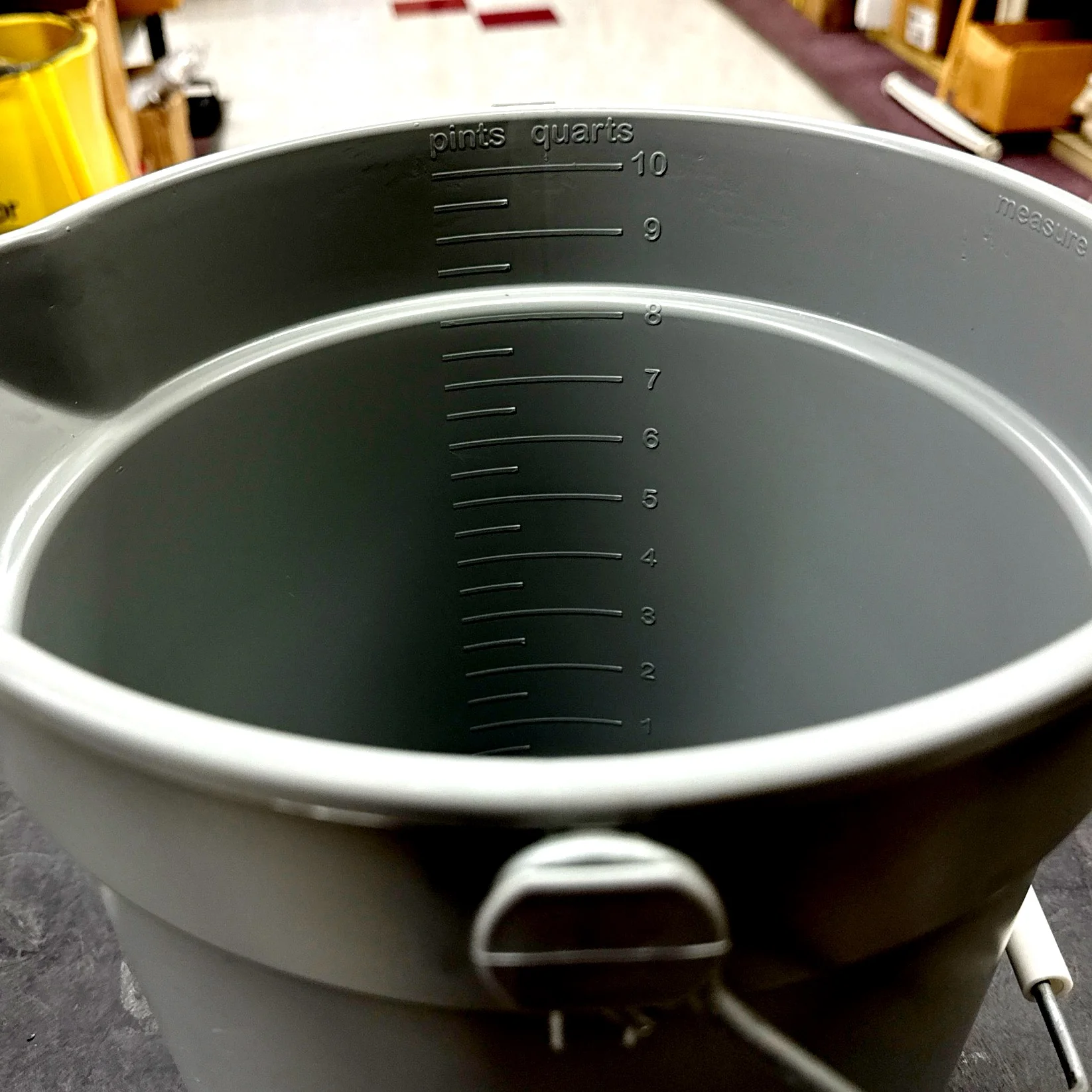 10 QT GRAY PLASTIC BUCKET / PAIL - Victorias Cleaning and Janitor